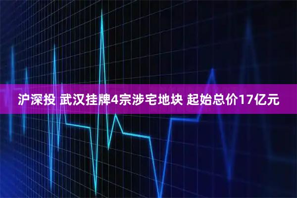 沪深投 武汉挂牌4宗涉宅地块 起始总价17亿元
