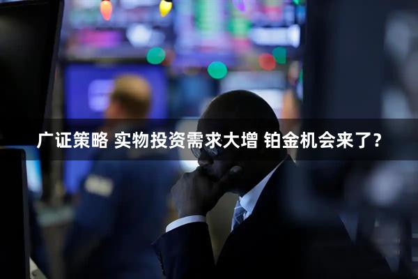 广证策略 实物投资需求大增 铂金机会来了？