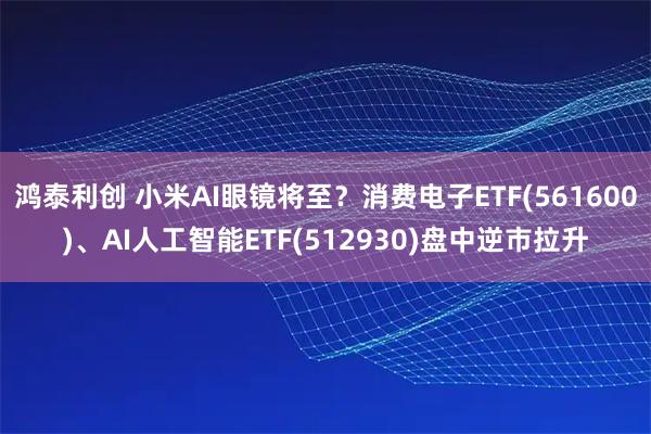 鸿泰利创 小米AI眼镜将至？消费电子ETF(561600)、AI人工智能ETF(512930)盘中逆市拉升